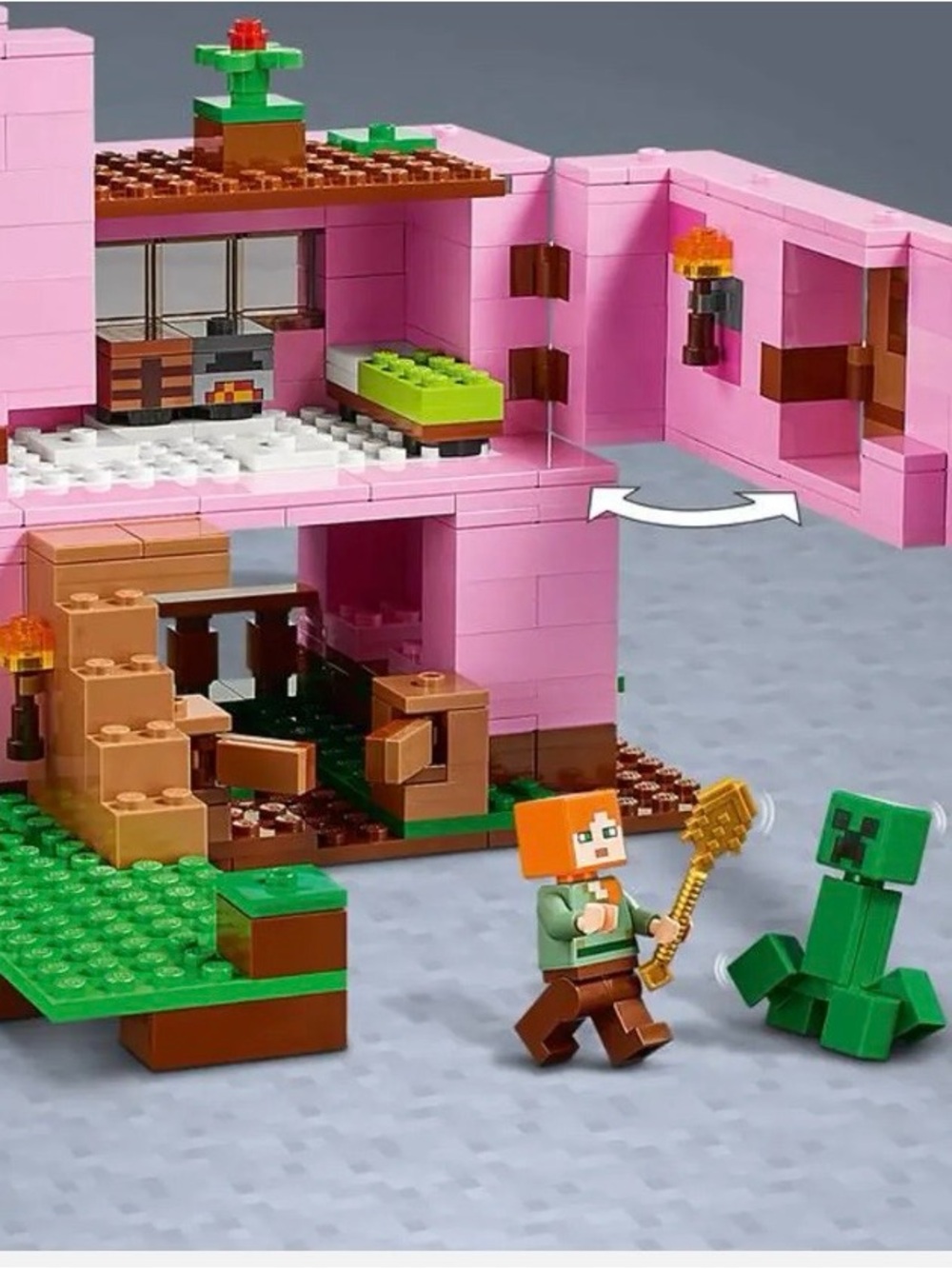 99% complete LEGO Minecraft: The Pig House (21170) - retired - Picture 7 of 7